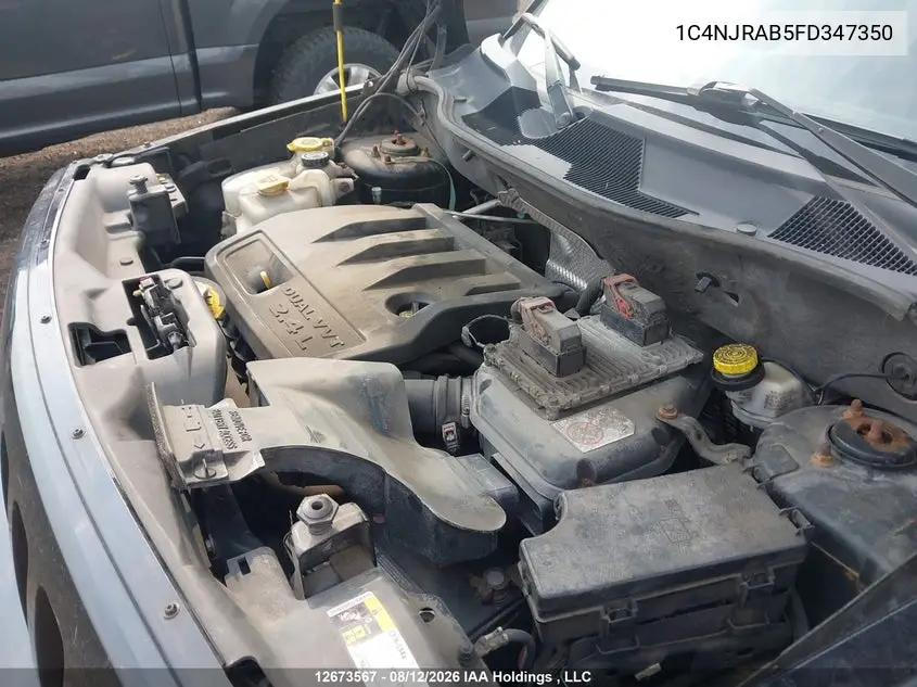 2015 JEEP LIBERTY (PATRIOT) VIN 1C4NJRAB5FD347350 — фото 10
