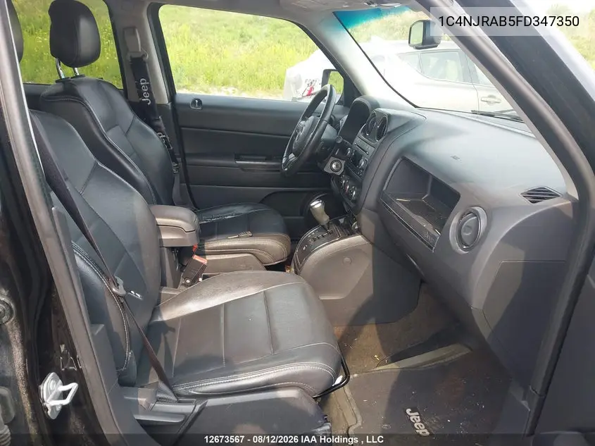 2015 JEEP LIBERTY (PATRIOT) VIN 1C4NJRAB5FD347350 — фото 5