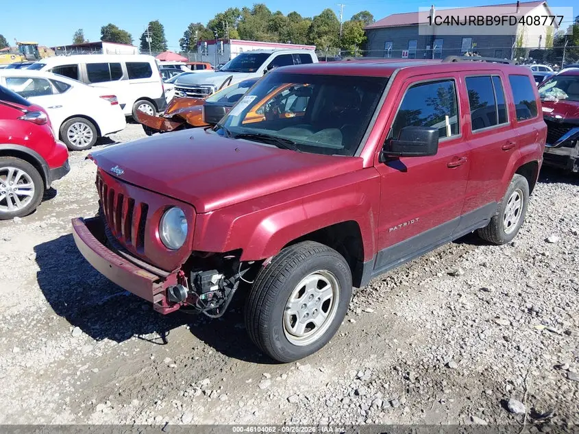 2015 JEEP LIBERTY (PATRIOT) VIN 1C4NJRBB9FD408777 — фото 2