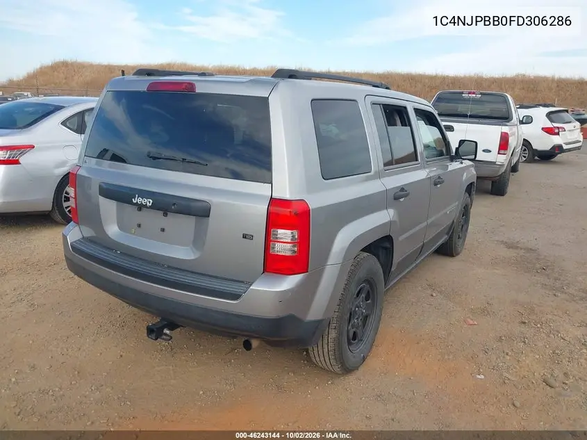 2015 JEEP LIBERTY (PATRIOT) VIN 1C4NJPBB0FD306286 — фото 4