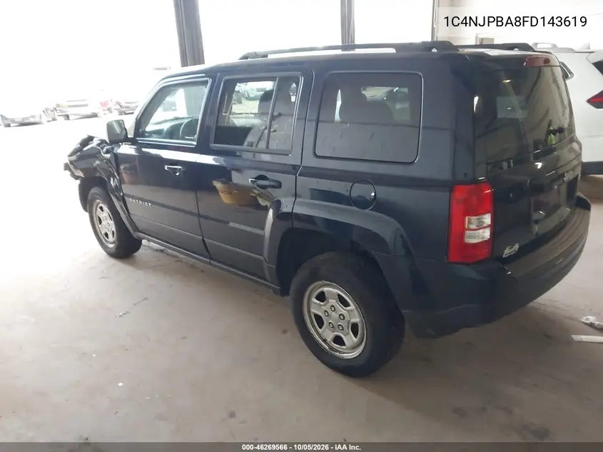 2015 JEEP LIBERTY (PATRIOT) VIN 1C4NJPBA8FD143619 — фото 3