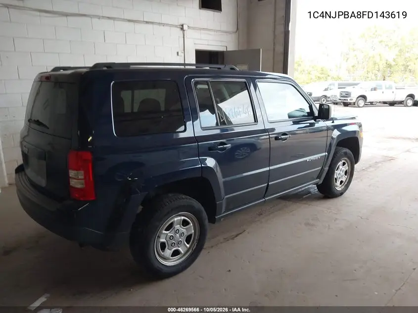2015 JEEP LIBERTY (PATRIOT) VIN 1C4NJPBA8FD143619 — фото 4