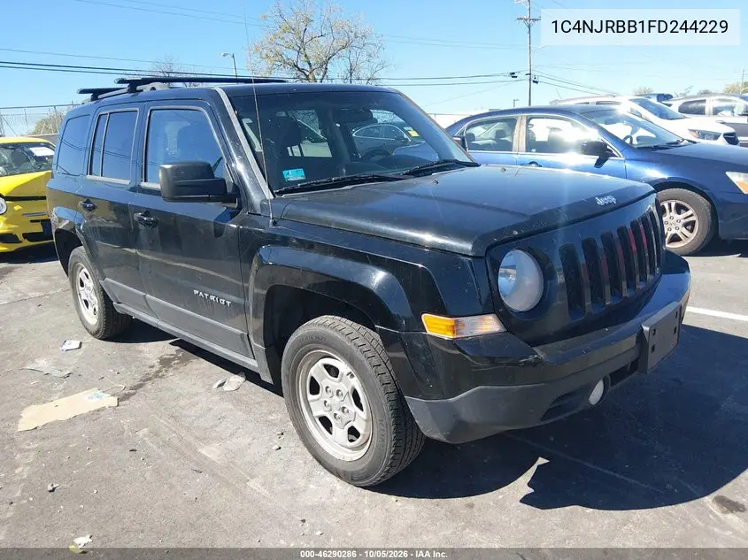 JEEP LIBERTY (PATRIOT) 2015, VIN 1C4NJRBB1FD244229