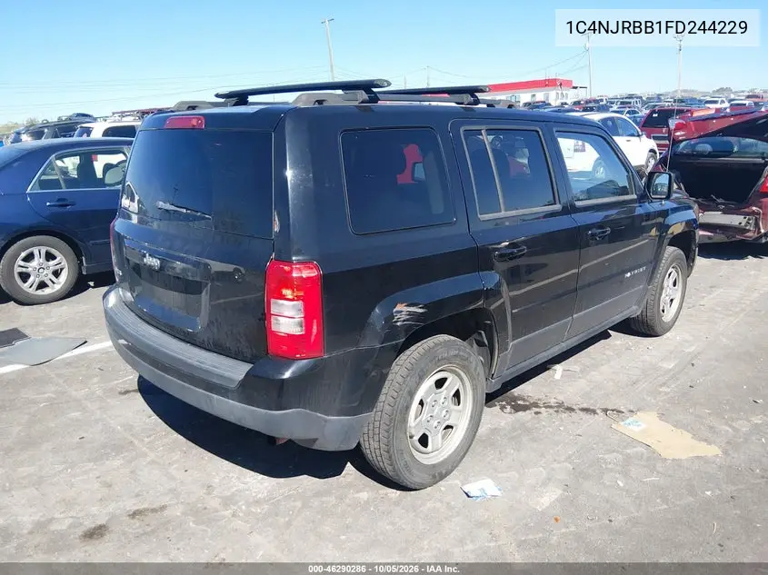 2015 JEEP LIBERTY (PATRIOT) VIN 1C4NJRBB1FD244229 — фото 4