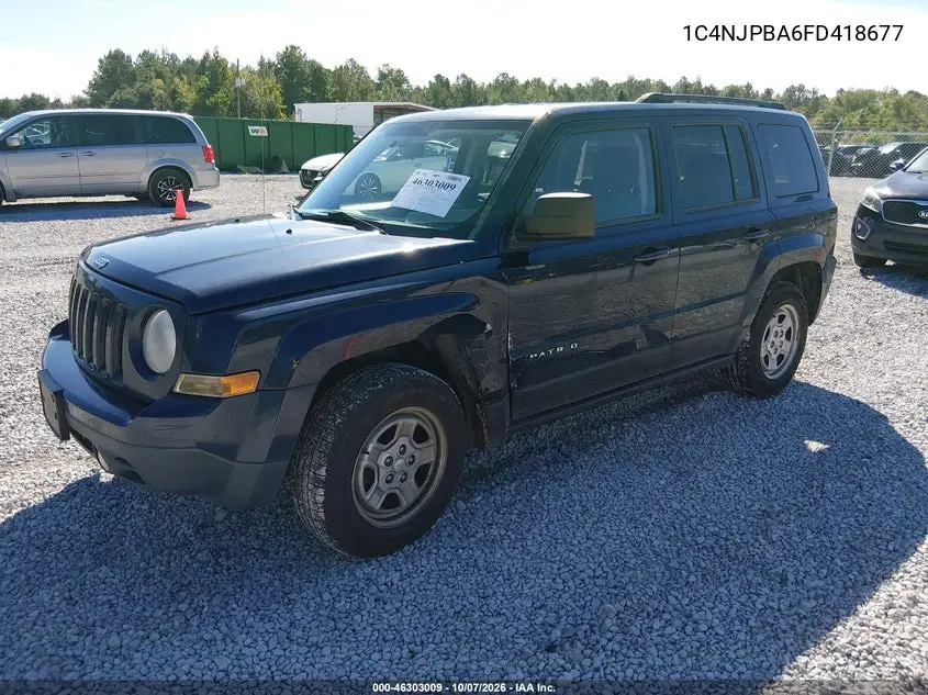 2015 JEEP LIBERTY (PATRIOT) VIN 1C4NJPBA6FD418677 — фото 2