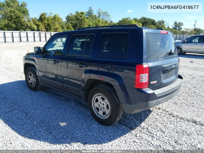 2015 JEEP LIBERTY (PATRIOT) VIN 1C4NJPBA6FD418677 — фото 3