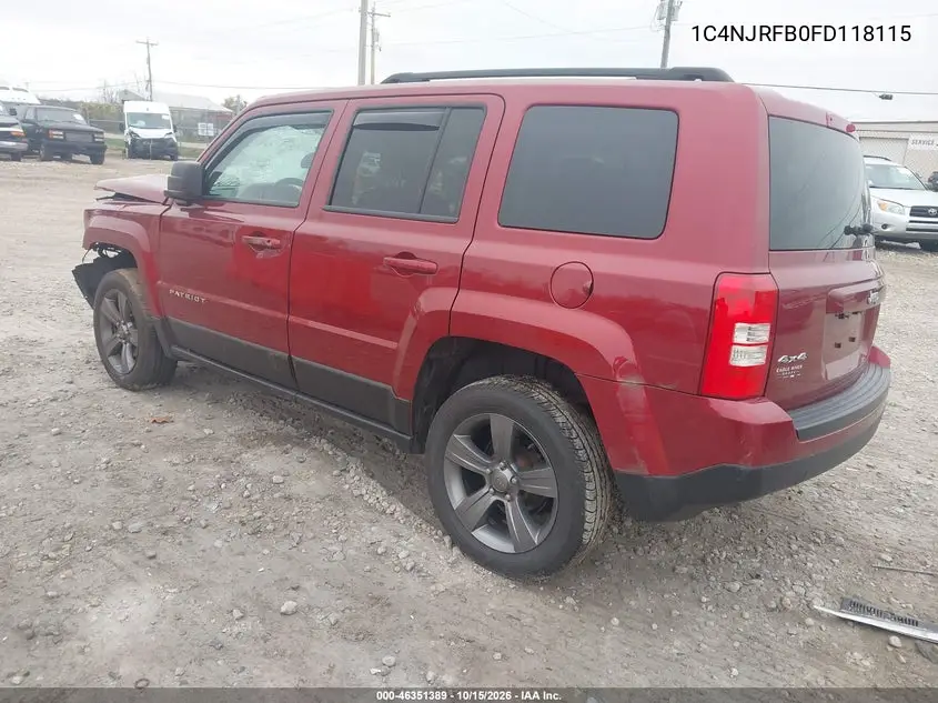 2015 JEEP LIBERTY (PATRIOT) VIN 1C4NJRFB0FD118115 — фото 3