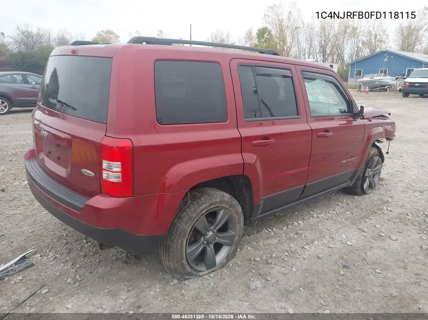2015 JEEP LIBERTY (PATRIOT) VIN 1C4NJRFB0FD118115 — фото 4