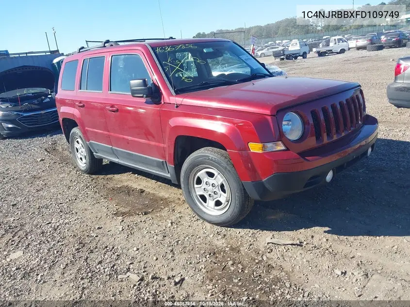 JEEP LIBERTY (PATRIOT) 2015, VIN 1C4NJRBBXFD109749