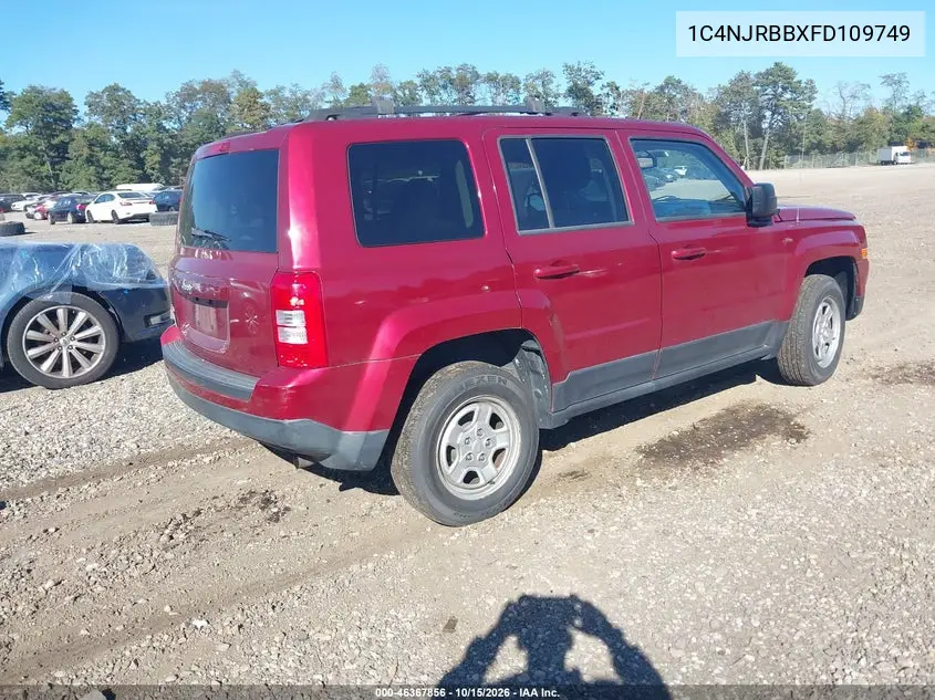 2015 JEEP LIBERTY (PATRIOT) VIN 1C4NJRBBXFD109749 — фото 4