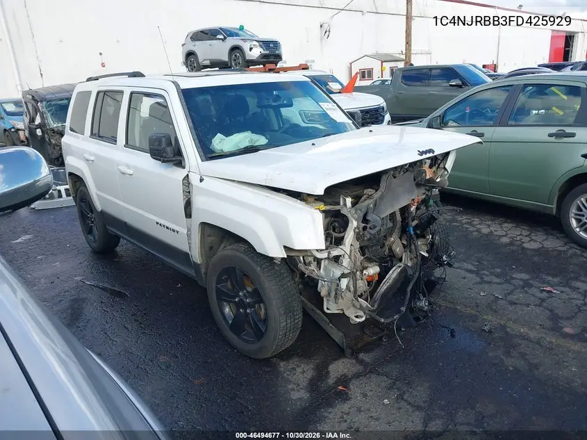 JEEP LIBERTY (PATRIOT) 2015, VIN 1C4NJRBB3FD425929