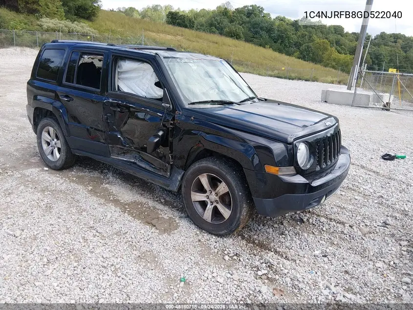 JEEP LIBERTY (PATRIOT) 2016, VIN 1C4NJRFB8GD522040