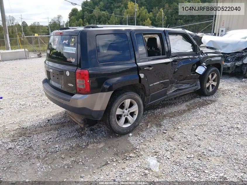 2016 JEEP LIBERTY (PATRIOT) VIN 1C4NJRFB8GD522040 — фото 4