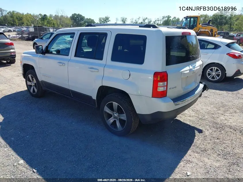 2016 JEEP LIBERTY (PATRIOT) VIN 1C4NJRFB3GD618996 — фото 3