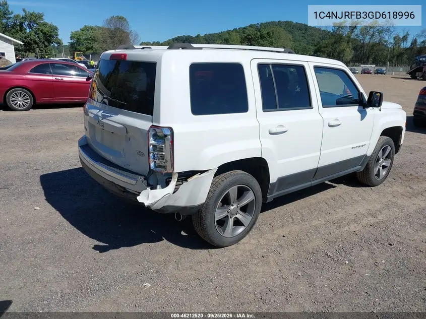 2016 JEEP LIBERTY (PATRIOT) VIN 1C4NJRFB3GD618996 — фото 4