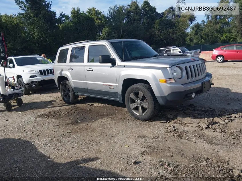 JEEP LIBERTY (PATRIOT) 2016, VIN 1C4NJRBB3GD692487