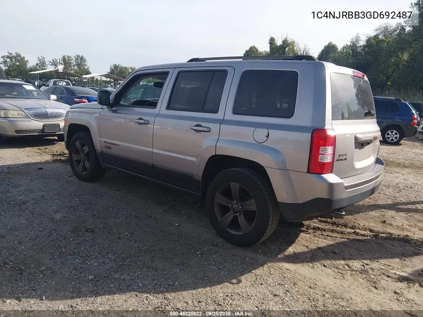 2016 JEEP LIBERTY (PATRIOT) VIN 1C4NJRBB3GD692487 — фото 3