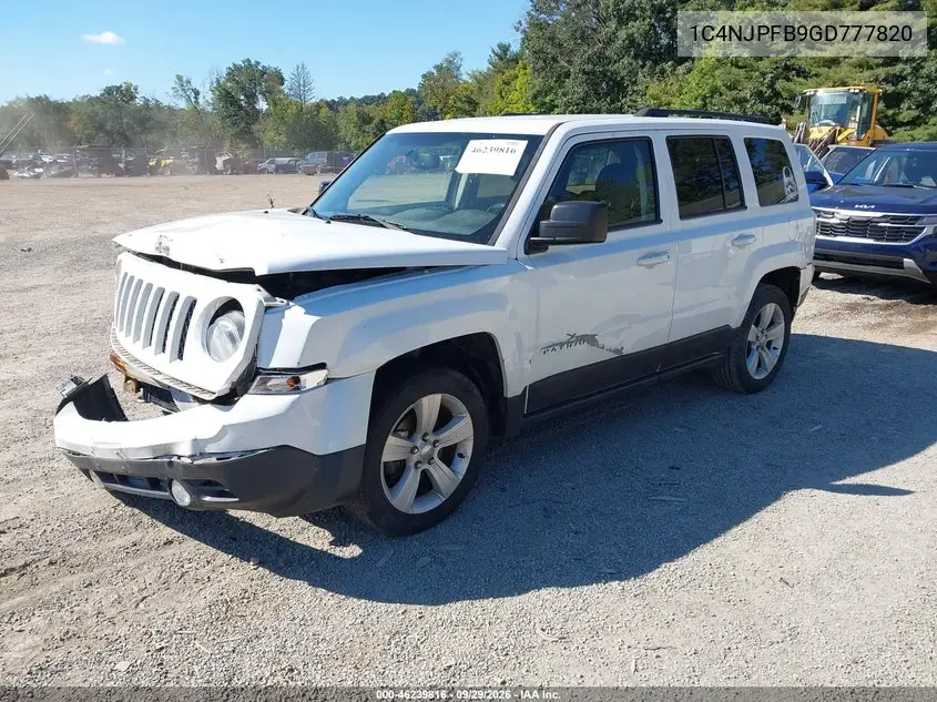 2016 JEEP LIBERTY (PATRIOT) VIN 1C4NJPFB9GD777820 — фото 2