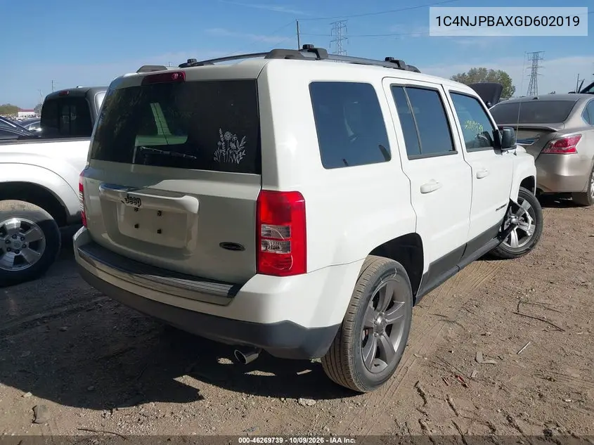 2016 JEEP LIBERTY (PATRIOT) VIN 1C4NJPBAXGD602019 — фото 4
