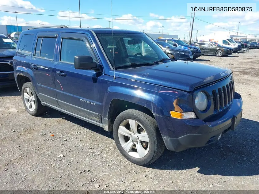 JEEP LIBERTY (PATRIOT) 2016, VIN 1C4NJRFB8GD580875