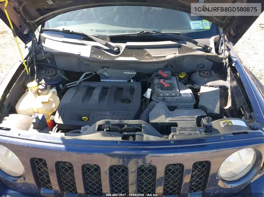 2016 JEEP LIBERTY (PATRIOT) VIN 1C4NJRFB8GD580875 — фото 10