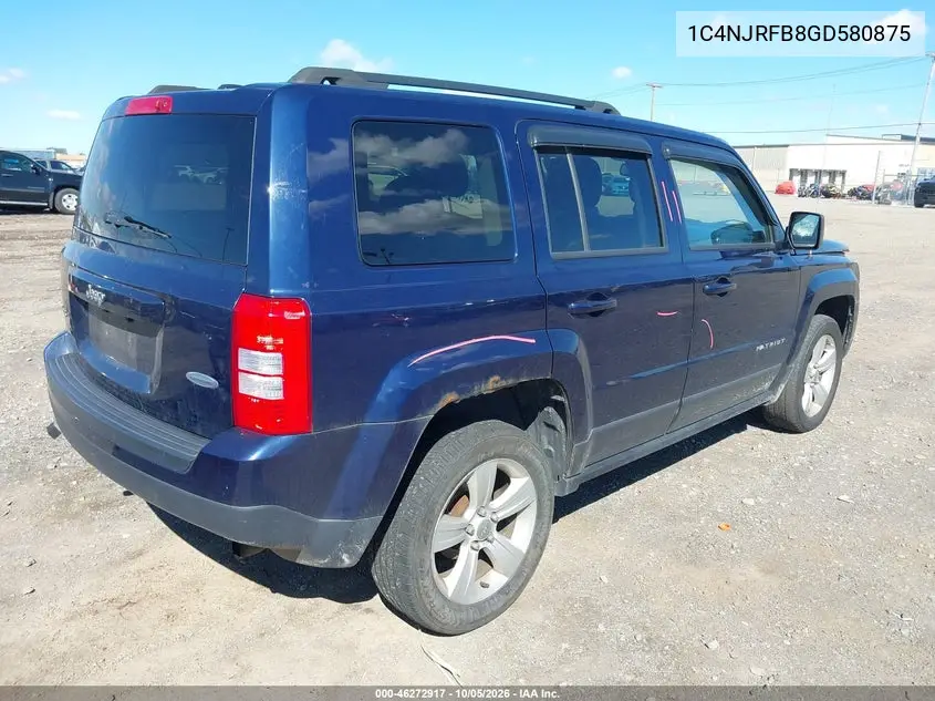 2016 JEEP LIBERTY (PATRIOT) VIN 1C4NJRFB8GD580875 — фото 4