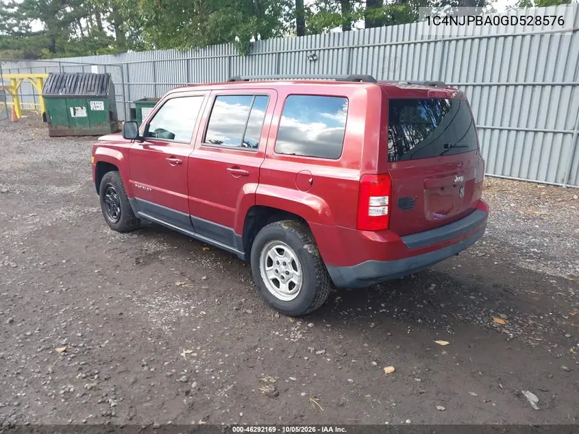 2016 JEEP LIBERTY (PATRIOT) VIN 1C4NJPBA0GD528576 — фото 3