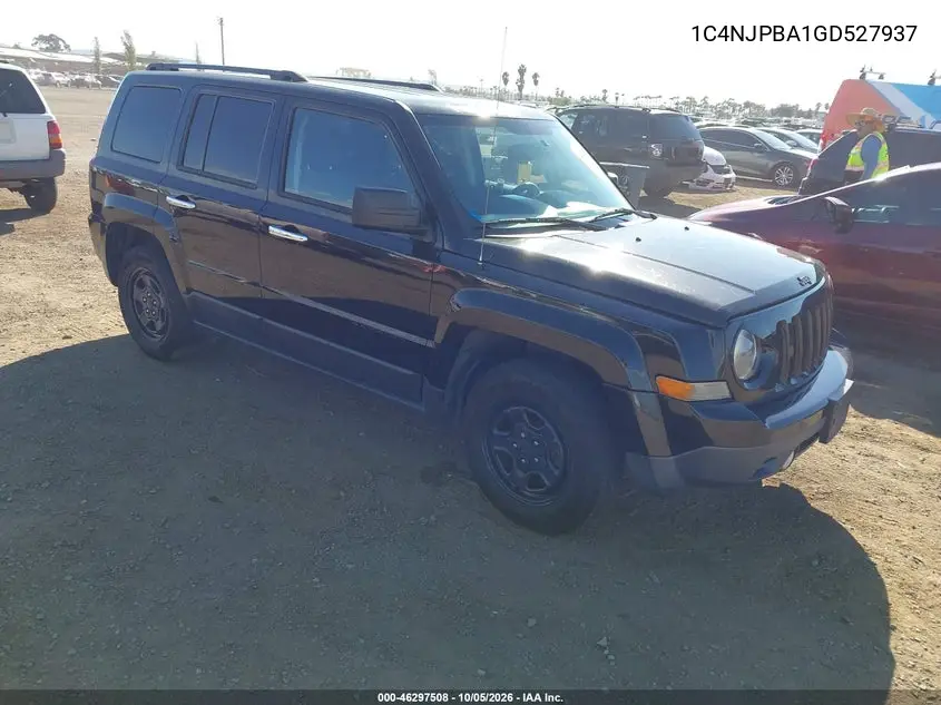 JEEP LIBERTY (PATRIOT) 2016, VIN 1C4NJPBA1GD527937