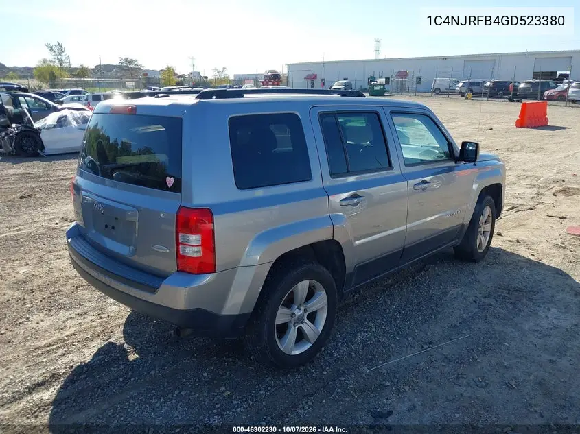 2016 JEEP LIBERTY (PATRIOT) VIN 1C4NJRFB4GD523380 — фото 4