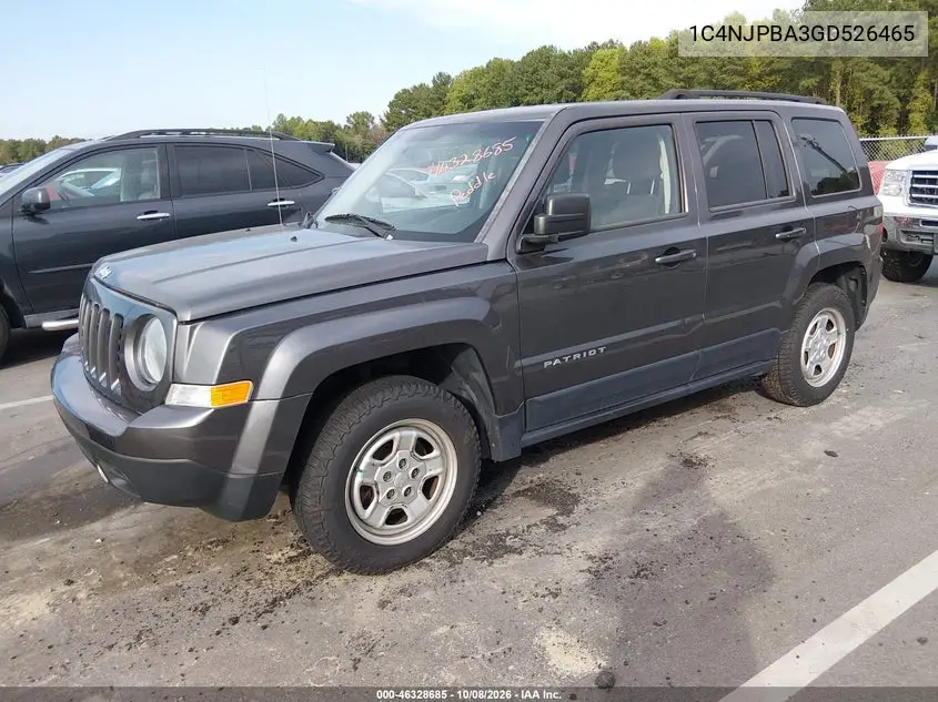 2016 JEEP LIBERTY (PATRIOT) VIN 1C4NJPBA3GD526465 — фото 2