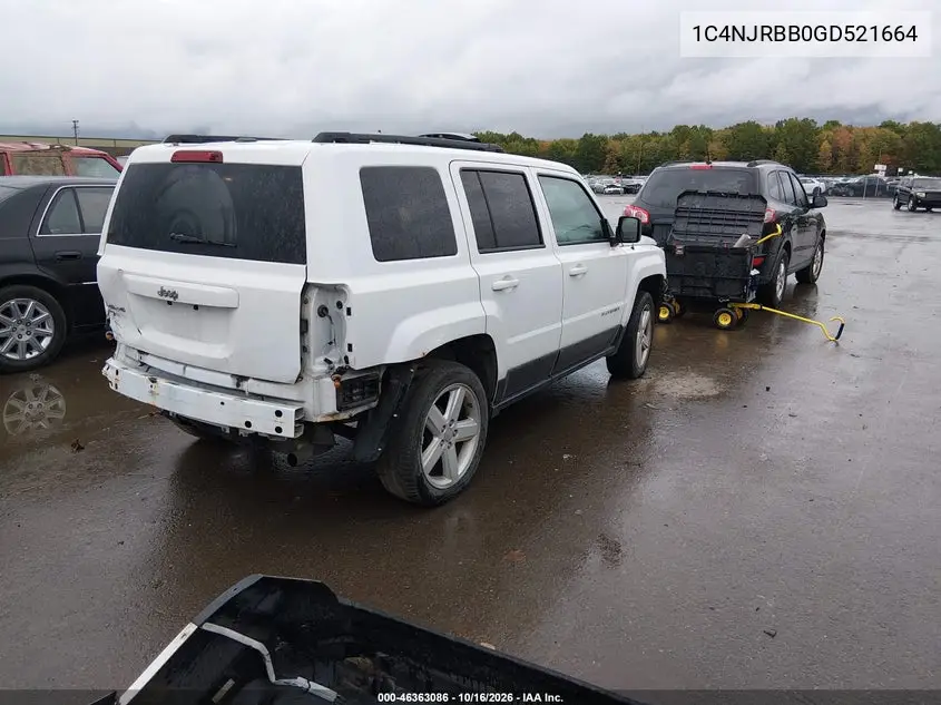 2016 JEEP LIBERTY (PATRIOT) VIN 1C4NJRBB0GD521664 — фото 4