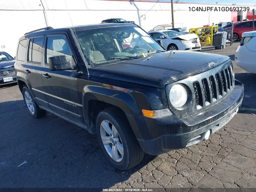 JEEP LIBERTY (PATRIOT) 2016, VIN 1C4NJPFA1GD693739