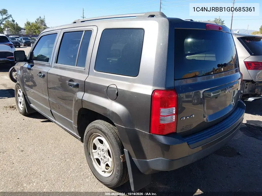2016 JEEP LIBERTY (PATRIOT) VIN 1C4NJRBB1GD685361 — фото 3