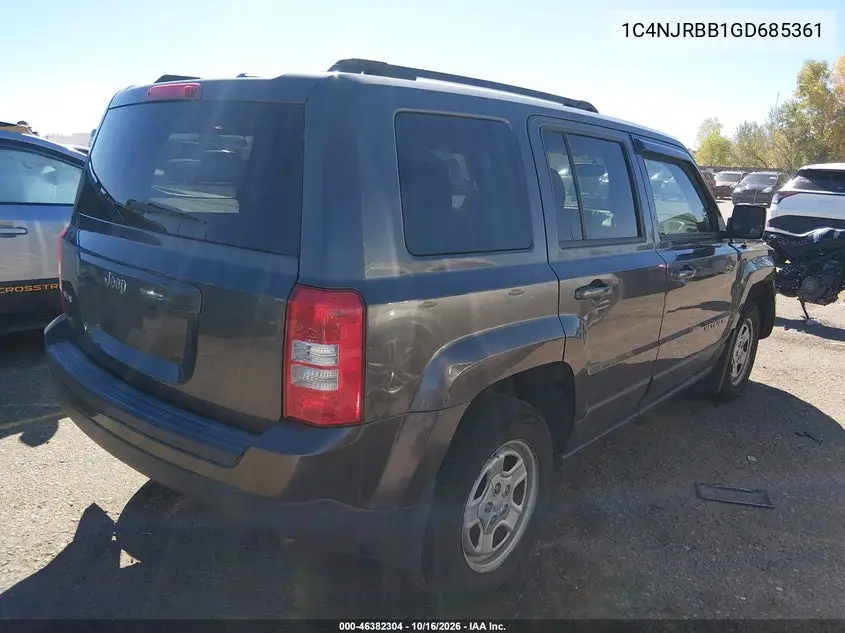 2016 JEEP LIBERTY (PATRIOT) VIN 1C4NJRBB1GD685361 — фото 4