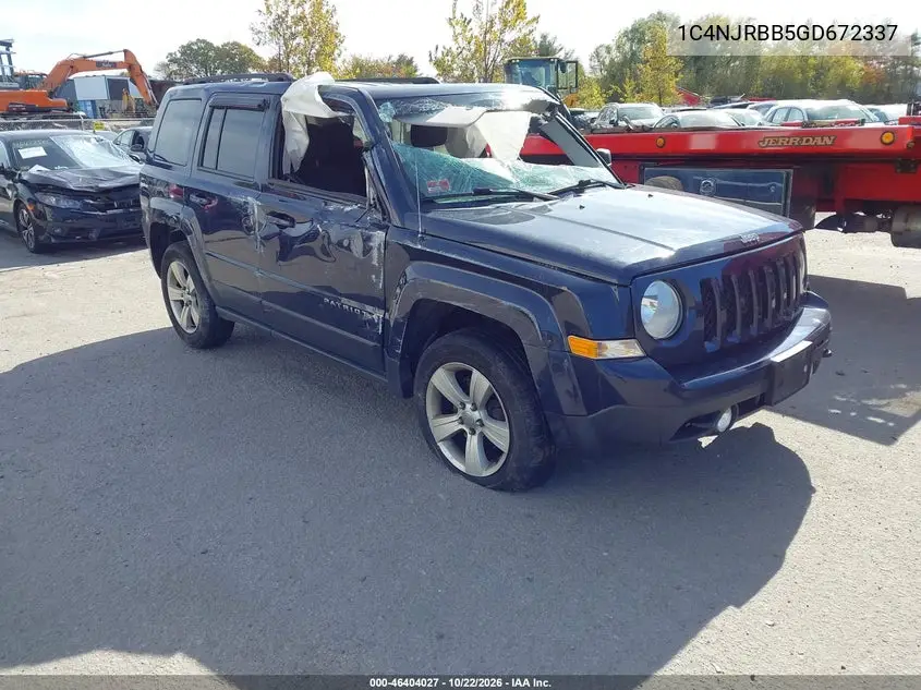 JEEP LIBERTY (PATRIOT) 2016, VIN 1C4NJRBB5GD672337