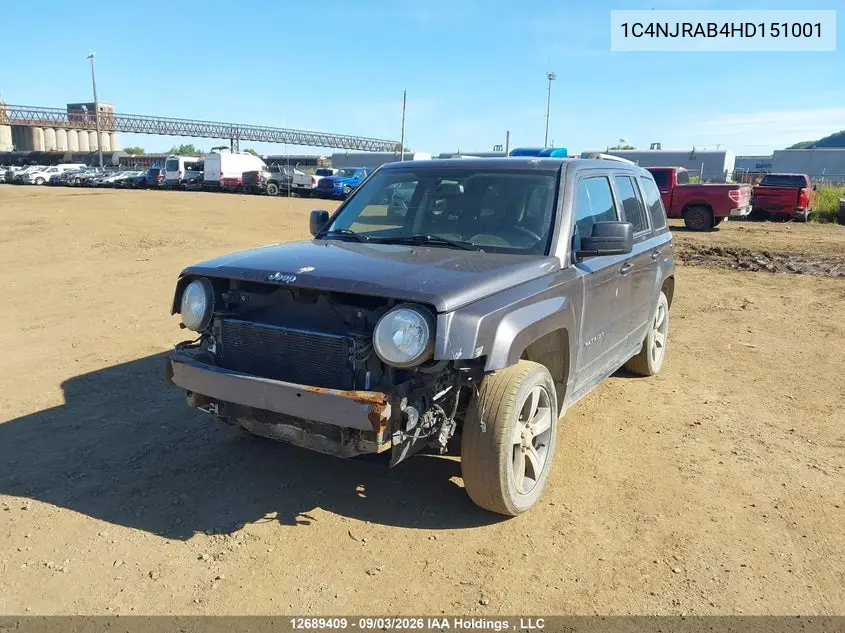2017 JEEP LIBERTY (PATRIOT) VIN 1C4NJRAB4HD151001 — фото 2