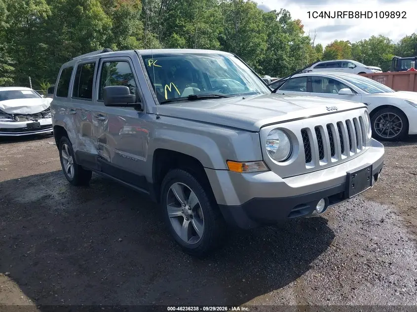 JEEP LIBERTY (PATRIOT) 2017, VIN 1C4NJRFB8HD109892