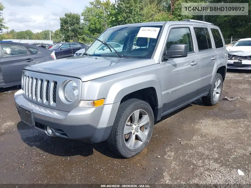 2017 JEEP LIBERTY (PATRIOT) VIN 1C4NJRFB8HD109892 — фото 2