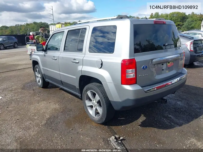 2017 JEEP LIBERTY (PATRIOT) VIN 1C4NJRFB8HD109892 — фото 3
