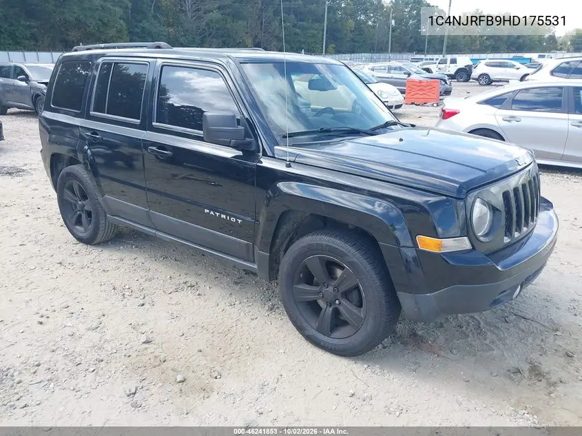JEEP LIBERTY (PATRIOT) 2017, VIN 1C4NJRFB9HD175531