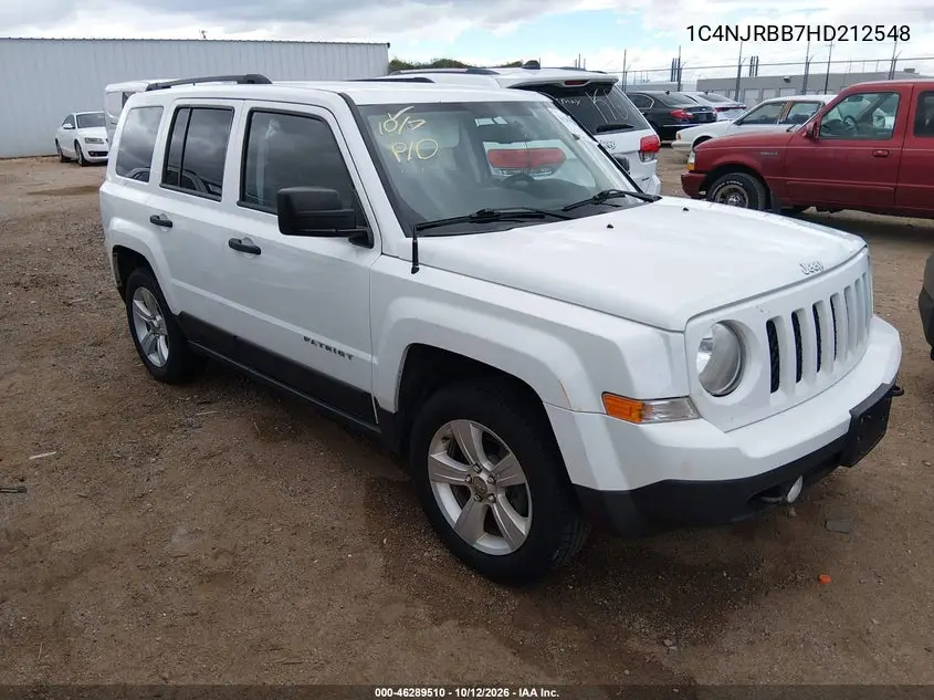 JEEP LIBERTY (PATRIOT) 2017, VIN 1C4NJRBB7HD212548
