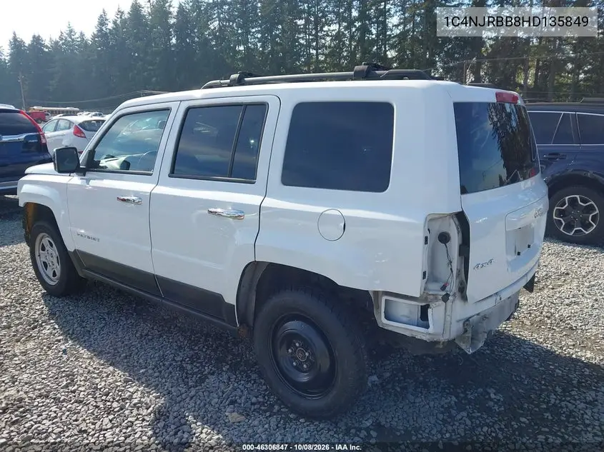 2017 JEEP LIBERTY (PATRIOT) VIN 1C4NJRBB8HD135849 — фото 3