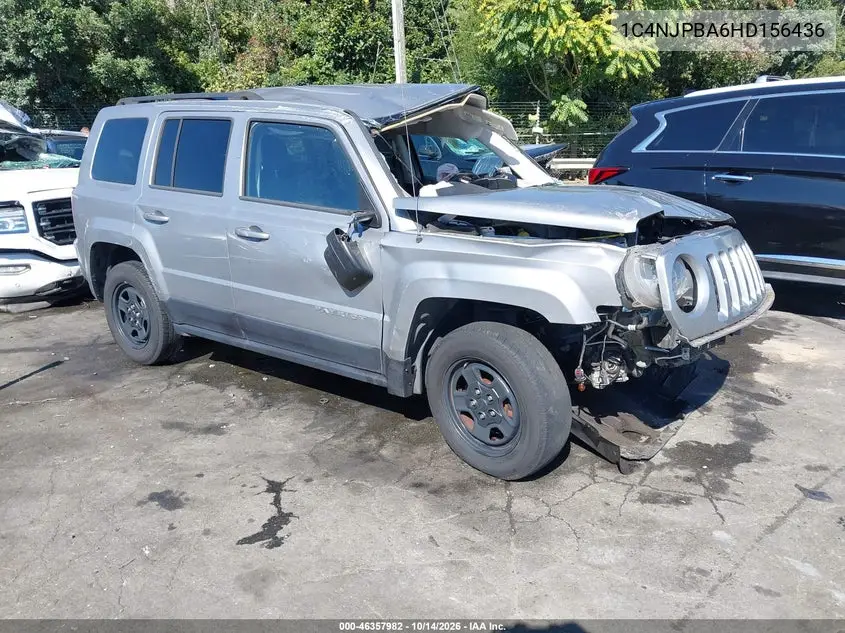 JEEP LIBERTY (PATRIOT) 2017, VIN 1C4NJPBA6HD156436