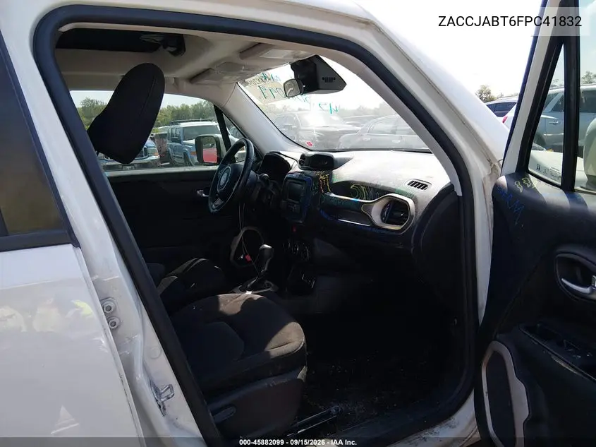 2015 JEEP RENEGADE VIN ZACCJABT6FPC41832 — фото 5