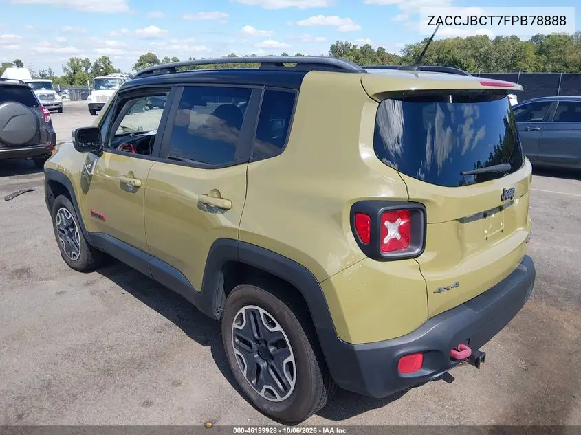 2015 JEEP RENEGADE VIN ZACCJBCT7FPB78888 — фото 3