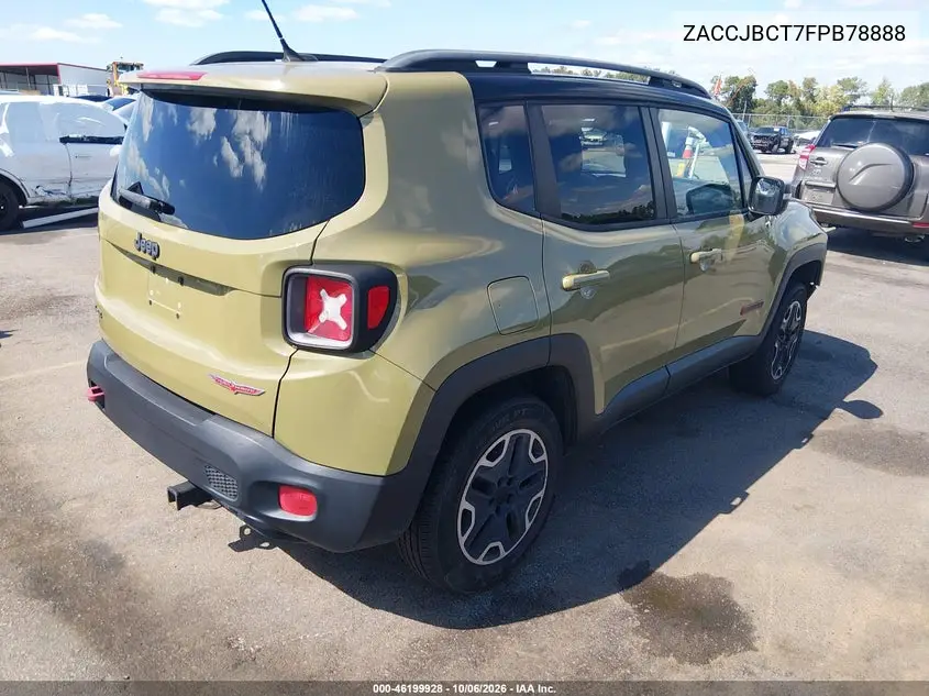 2015 JEEP RENEGADE VIN ZACCJBCT7FPB78888 — фото 4