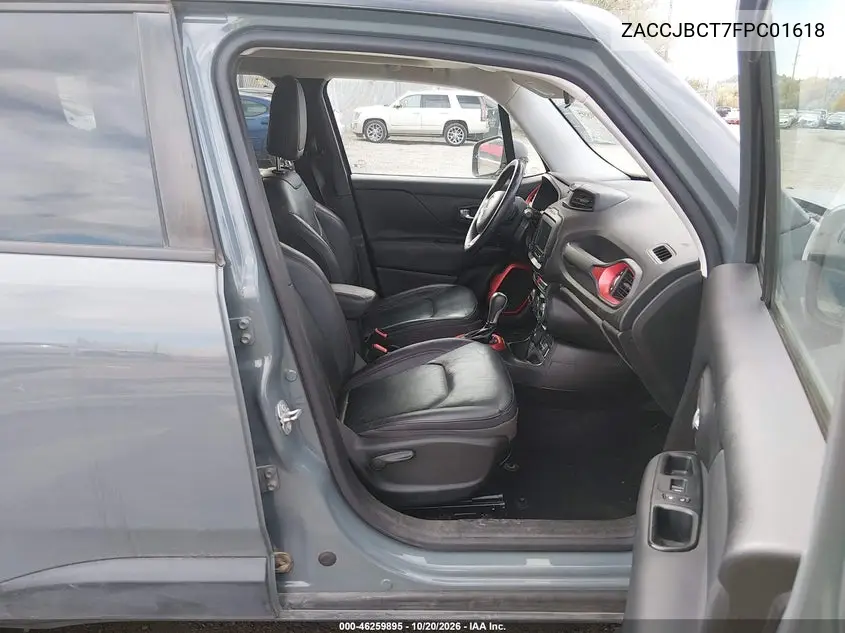 2015 JEEP RENEGADE VIN ZACCJBCT7FPC01618 — фото 5
