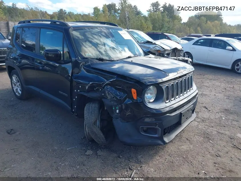 JEEP RENEGADE 2015, VIN ZACCJBBT6FPB47147