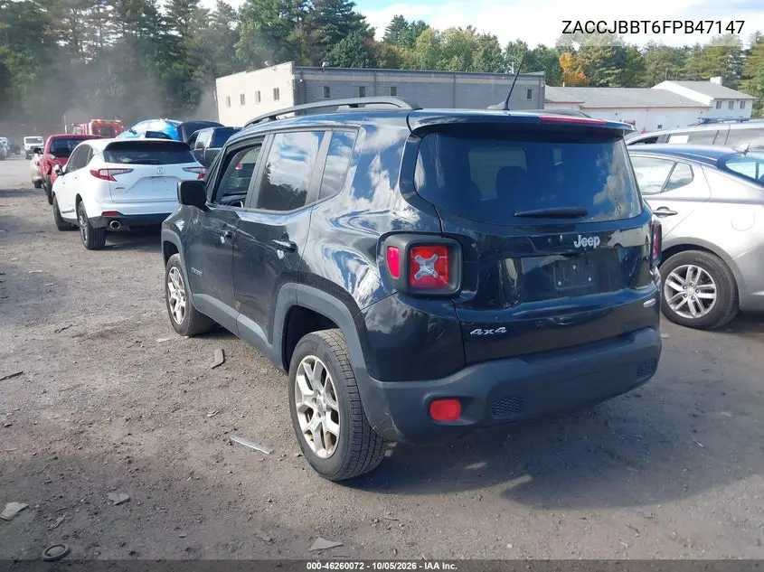 2015 JEEP RENEGADE VIN ZACCJBBT6FPB47147 — фото 3
