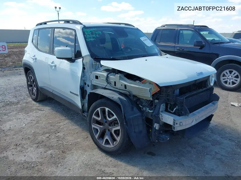 JEEP RENEGADE 2015, VIN ZACCJABT0FPC21608